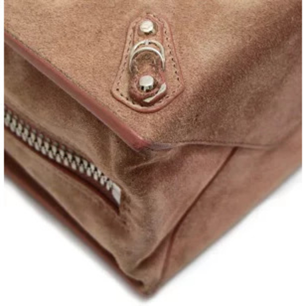 Balenciaga Paper Bag Suede Calfskin Pink Beige - Picture 6 of 6